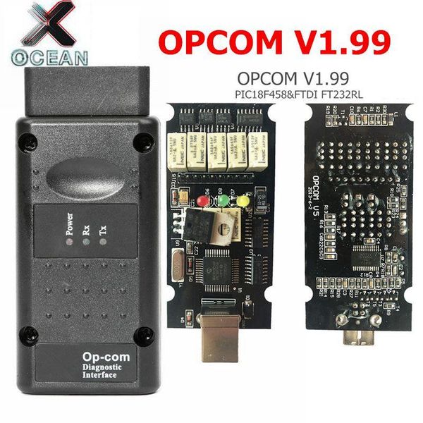 

code readers & scan tools est opcom v1.99 diagnostic tool for op com 1.99 op-com with pic18f458 ft232rl chip firmware auto scanner