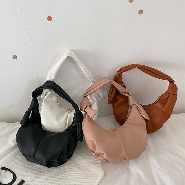 

waist bags solid color underarm bag pu leather small shopper shoulder 2021 women's fashion lady party purses and handbags