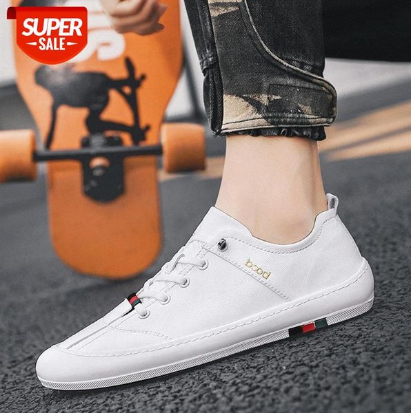 

simple style low-sneakers men business casual white shoes korean students breathable sports #sc5m