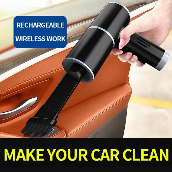 

car vacuum cleaner auto smart rechargeable wireless high power cleaning home appliance light portable