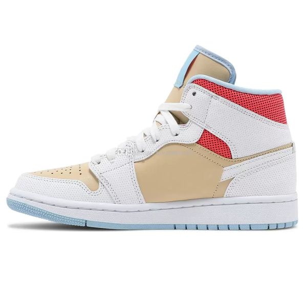 

jumpman wmns 1 mid sesame basketball shoes 1s sneakers cz0774 200