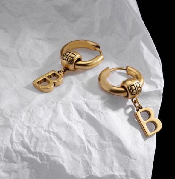 

fashion retro bronze hoop ear studs designer circle earrings men women lovers gifts wedding jewelry accessories, Golden;silver