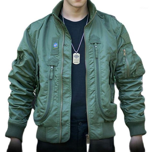 

men's jackets flight suit jacket tactical windbreaker army green, Black;brown