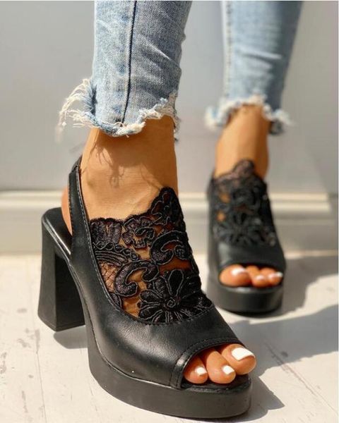 

zapatos mujer ladies shoes woman chaussure gladiator women wedge summer sandals pumps cross-tied high heels platform, Black