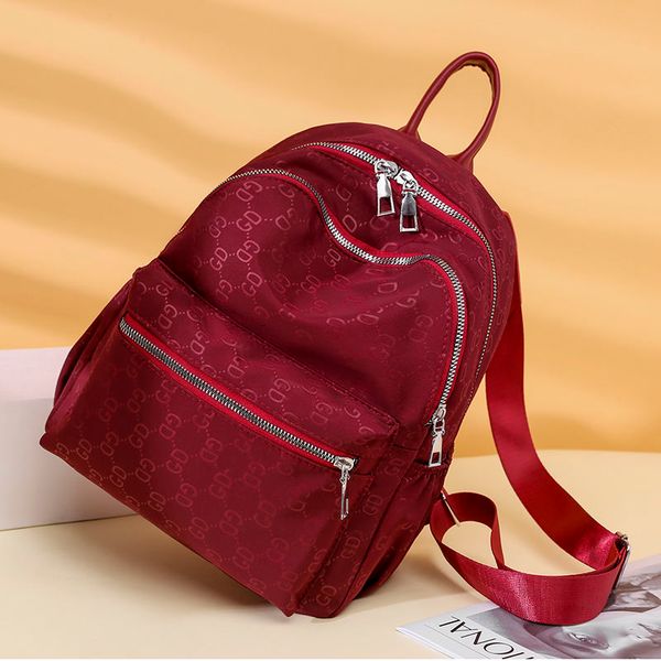 

womens backpack 2021 new fashion versatile large capacity womens backpack oxford cloth waterproof schoolbag casual