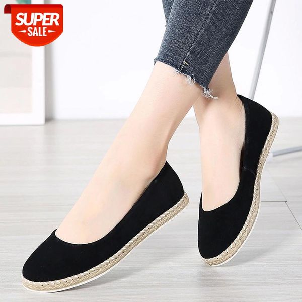 

slip on flat shoes women's spring summer shallow single shoes casual round head mother outdoor woking shoes leisure style #8p75