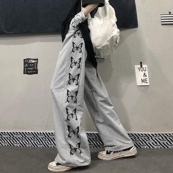 

women's pants & capris casual women drawstring korean style loose harem trousers ankle-length streetwear vintage kpop daily retro leisu, Black;white
