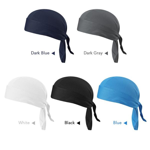 

cycling sweat-wicking cap beanie headscarf headband quick-dry pirate hat for outdoor caps & masks, Black