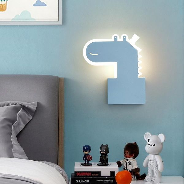 

modern contracted bedroom bedside led wall lamp creative background nordic corridor children lovely decorative