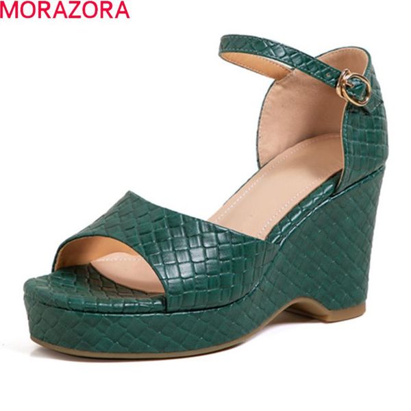 

arrival women sandals summer party wedding shoes fashion wedges platform high heels ladies, Black