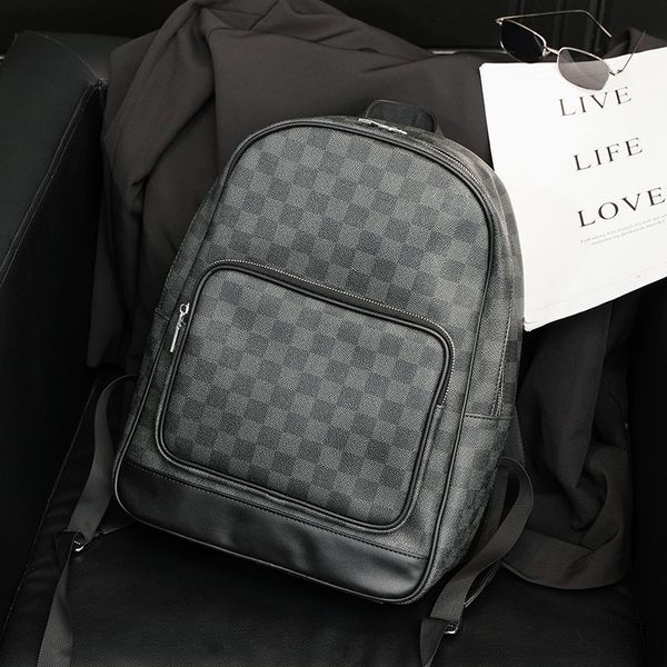 

bag handbag men's backpack korean fashion large capacity leisure youth computer, Black;red