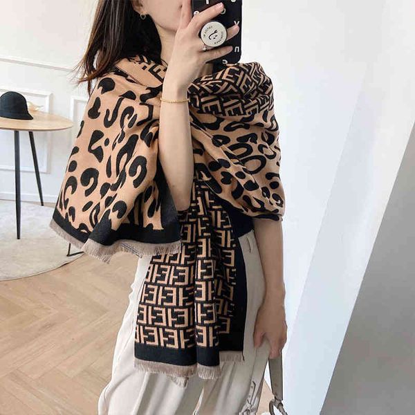 

the new design new scarf shawl women's autumn and winter dual purpose oversized korean version versatile imitation cashmere long style, Blue;gray