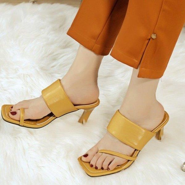 

sandals women summer woman clip toe slides female thin high heels flip flops women's elegant shoes ladies beach, Black