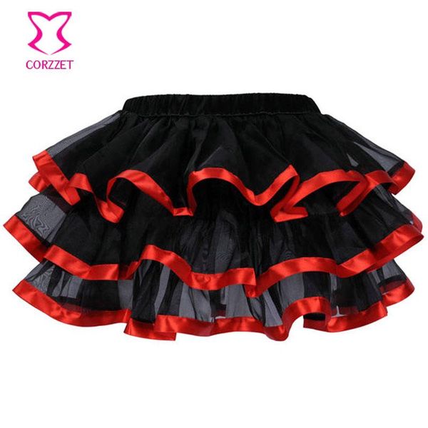 Saias elastic anágua gótico mulheres curtas saia burlesque malha sexy micro mini tutu ladies desempenho steampunk