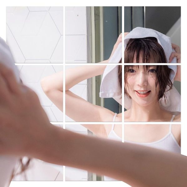 

wallpapers flexible reflective mirror sheets self-adhesive pet tiles non-glass stickers wallpaper for bedroom walls