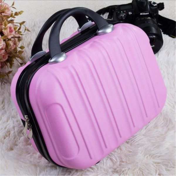

duffel bags travel suitcase 14 inch makeup box light and portable waterproof wear-resistant cute trunk wash bag cosmetic