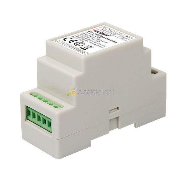 

miboxer ls2s din rail 5 in 1 led strip controller 10a dc12v 24v fut089 remote for light rgb controllers