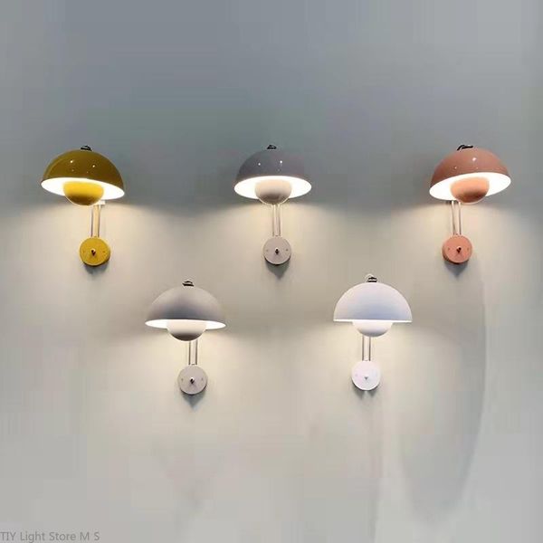 

wall lamp modern iron led color flower bud light nordic living dining room kitchen sconce bedroom indoor decor
