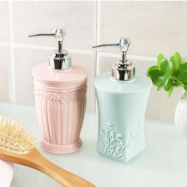 

liquid soap dispenser 400ml shower gel pump bottle shampoo hand container press for bathroom kitchen