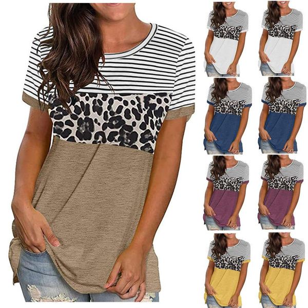 

women's t-shirt o-neck pullover splicing sleeveless, White