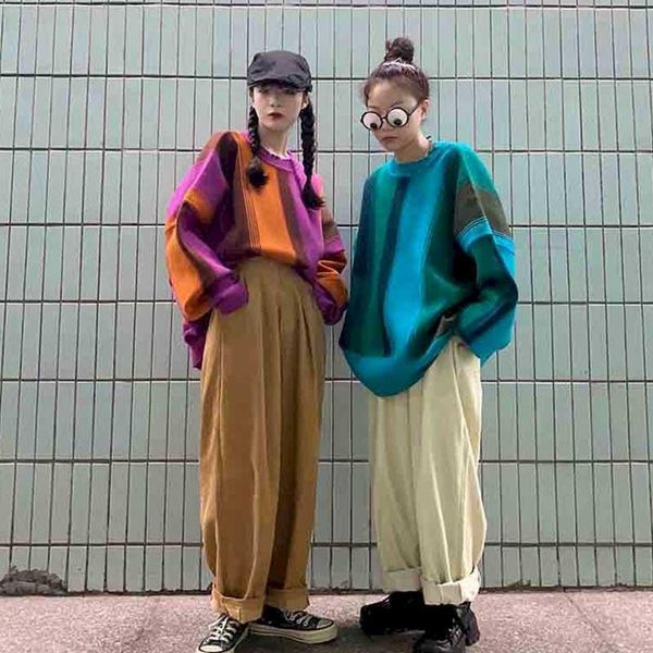 

daddy solid color wide-leg pants women's corduroy long autumn and winter korean version of the loose straight wild hig & capris, Black;white