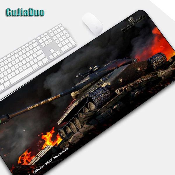 

mouse pads & wrist rests gujiaduo world of tanks gamer mousepad xxl gaming lapkeyboard mat accessories office csgo large pad desk