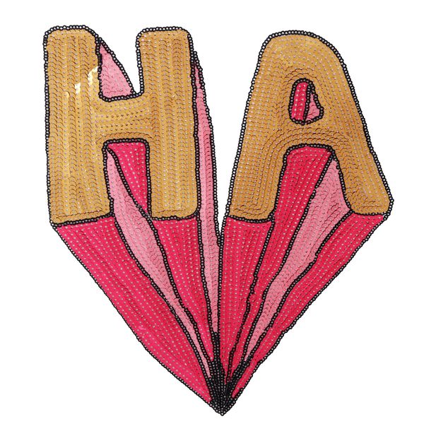 Bordado lantejoulin cartoon colorido letras manchas tecidos costurar costurar em Ha inglês alfabeto adesivo grande tamanho patchwork apliques para a mochila do saco de roupa