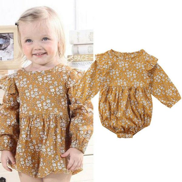 

jumpsuits born baby girl long sleeve jumpsuit outfits clothes 0-3t, Blue