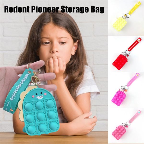 

new push fidget toys pencil case wallet calculator silicone squeeze antistress soft squishy kids children toy gifts