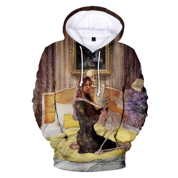 

women's hoodies & sweatshirts kpop harajuku male/female anime film heize hoodie men's 3d printing with hood boy/girl all-match chi, Black