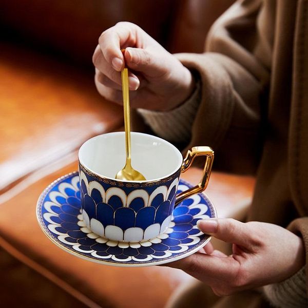 

cups & saucers luxury coffee cup couple creative portable espresso ceramic porcelain travel tazas de cafe kitchen utensil bj50bd