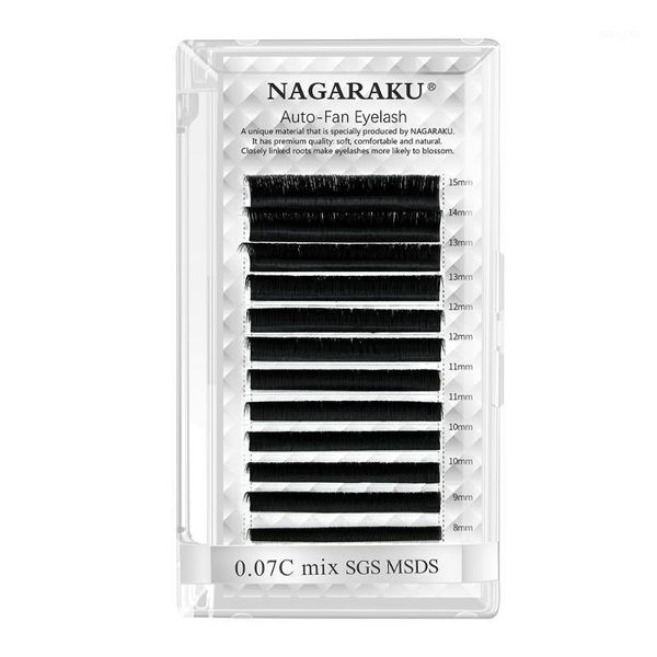 

easy fanning auto fans eyelash extension self handing making fast bloom flowering pre-bonded lashes mega volume 12 rows1