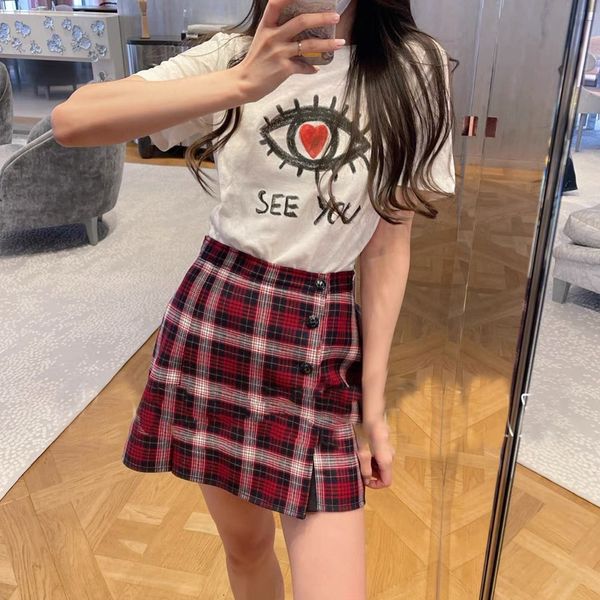 

dress shenzhen nanyou ~ d family high waist split plaid wool skirt female, White;black