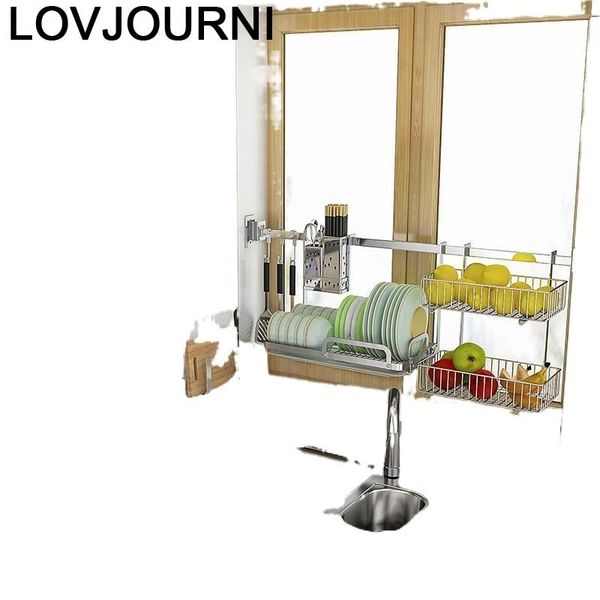 

kitchen storage & organization dish drainer fridge supplies sink organizer stainless steel cocina organizador cozinha cuisine rack holder