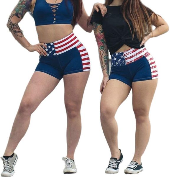 

women's shorts floral fashion tight print high waist sweatpants soft and breathable, White;black