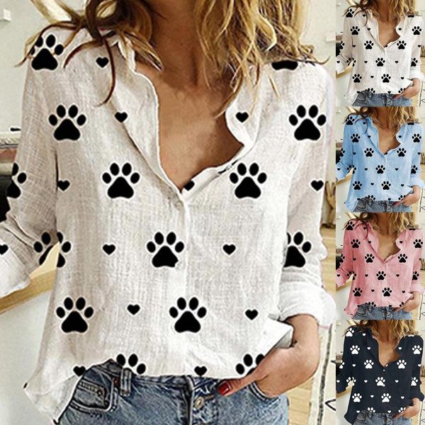 

women's t-shirt women summer printed fashion long sleeve lady loose tee shirt femme plus size blusas femininas pullover 50, White