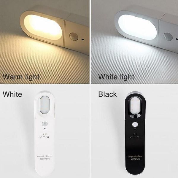

wall lamp led rechargeable human body induction outdoor camping household lighting white light warm