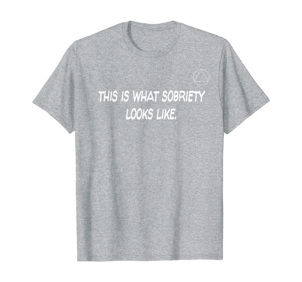 

this is what sobriety looks like alcoholics anonymous t-shirt, White;black