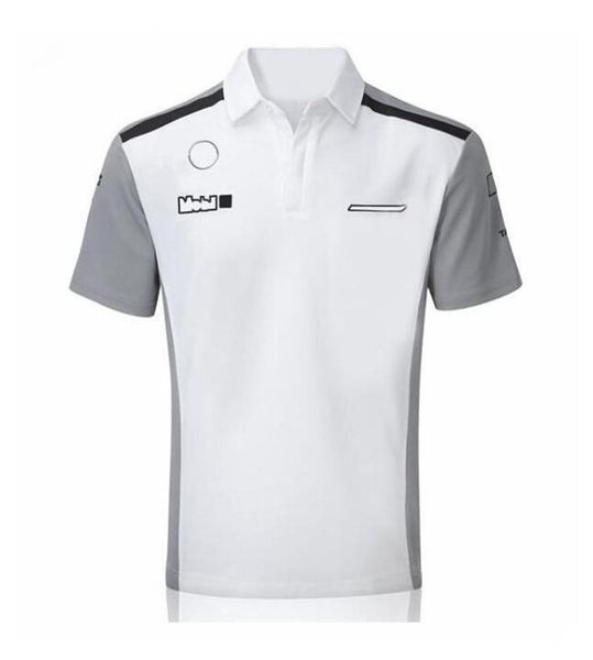 

2021 f1 formula one lapel polo sweatshirt racing fan casual t-shirt large size can be customized with the same style