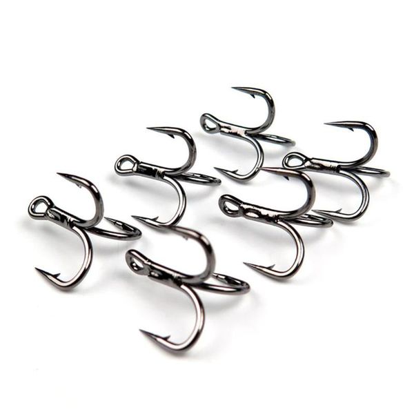

leo 20pcs/set steel anchor treble hook sharp offshore angling 4x times lure three fork claw fishing tackl hooks