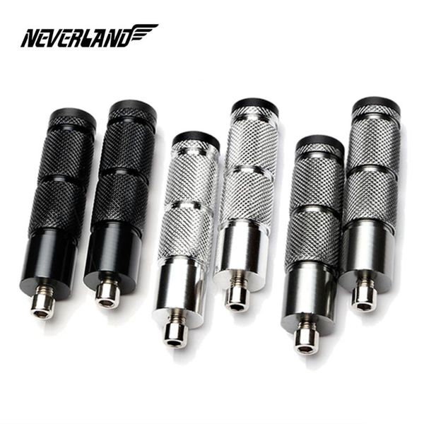 

pedals 8mm universal cnc aluminum motorcycle foot rests pegs rear set racing motor black silver titanium d40