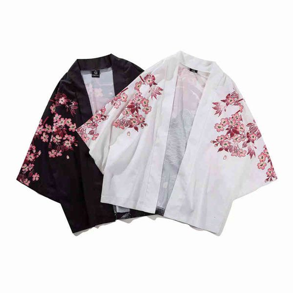 

men's casual shirts japonÃªs kimono mulheres cardigan koi peixe impresso verÃ£o meninas estilo japÃ£o streetwear roupas finas solto tradic, White;black