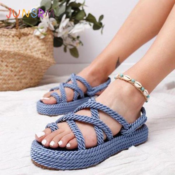 

summer sandals flip flops 2021 women fashion rome slip-on non-slip shoes casual wedge zapatos de mujer, Black