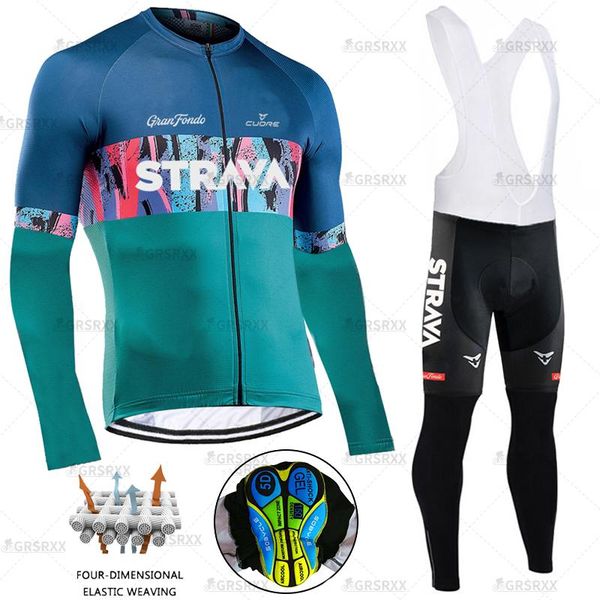 

racing sets pro team cycling jerseys set 5d gel padded bib pants mens breathable long sleeve bicycle clothing sunscreen suits, Black;blue