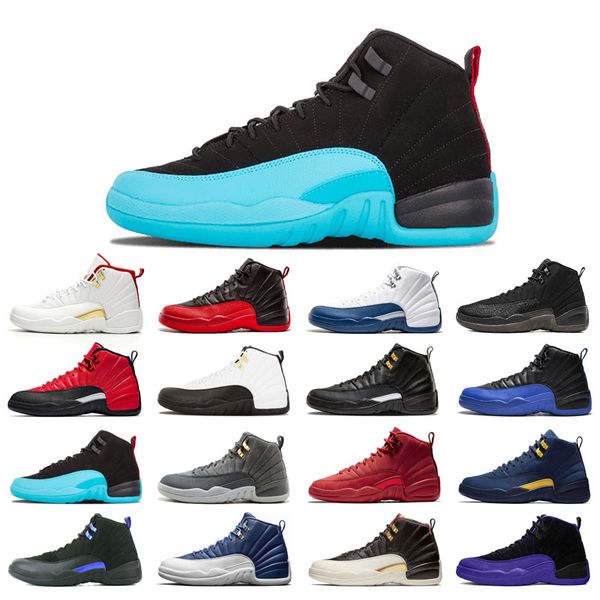 

with box 12s basketball shoes 12 for man black purple bulls dark grey fiba flu game french winterized wings utility university gold michigan