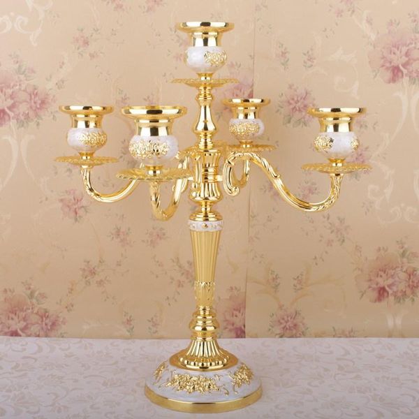 

head five metal candlestick european simple gorgeous wedding candle decorations home furnishing ornaments holders