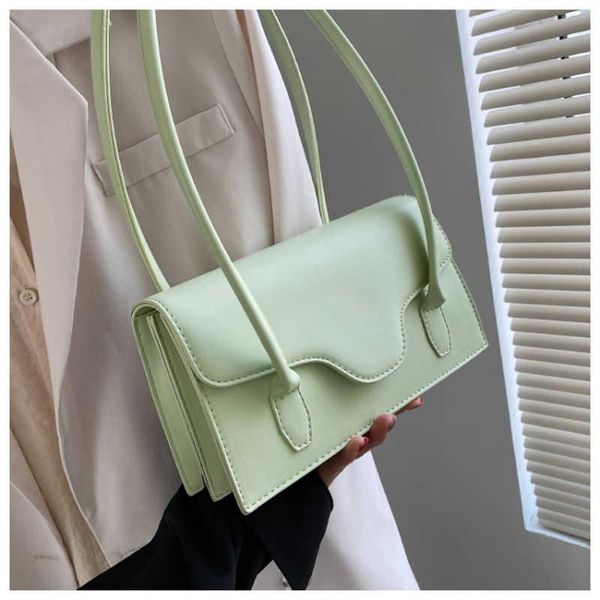 

evening bags design simple pu leather shoulder underarm bag for women 2021 summer green yellow cute handbags and purses