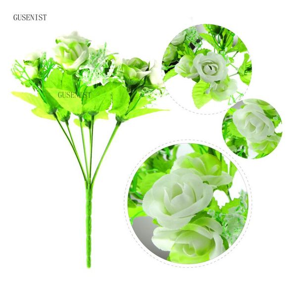 

20 heads/bouquet silk rose european style artificial flower bouquet fake flowers wedding home party decoration
