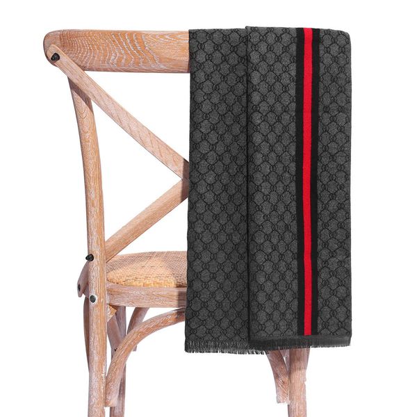 

design 2021 autumn and color blocking casual bib business warm imitation cashmere brushed men's scarf, Blue;gray