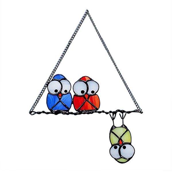 

decorative objects & figurines birds painted in front of the window ornaments primrose acrylic indoor living room decor balcony bay